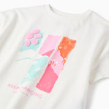 Camiseta Niña Blanco Zippy