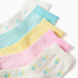 Set X5 Medias Niña Multicolor Zippy