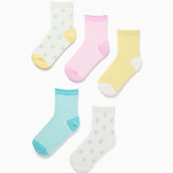 Set X5 Medias Niña Multicolor Zippy
