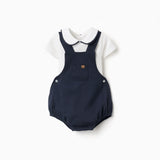 Conjunto Bebé Niño Blanco Zippy