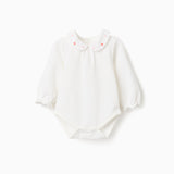 Body Bebé Niña Blanco Zippy