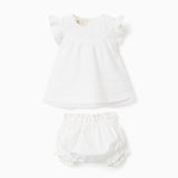 Conjunto Vestido Bebé Niña Beige Zippy