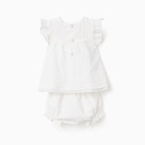 Conjunto Vestido Bebé Niña Beige Zippy