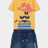 Conjunto Bermuda Niño Amarillo Boboli