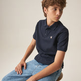 Camiseta Tipo Polo Niño Azul Oscuro Chevignon