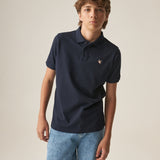 Camiseta Tipo Polo Niño Azul Oscuro Chevignon