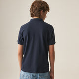 Camiseta Tipo Polo Niño Azul Oscuro Chevignon
