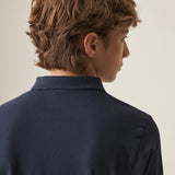 Camiseta Tipo Polo Niño Azul Oscuro Chevignon